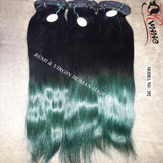 Natural Ombre With Golden Blonde Color Straight Hair Extension
