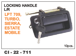 Car Locking Handle LPT 709, TURBO, Sierra, Estate Mobile L/R - 4 Wheeler Compatible | Warranty Included, Durable Design, Ergonomic Fit
