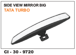 Side View Mirror Tata Turbo - Durable Abs Plastic, Universal Fit For 4-wheeler Vehicles | Warranty Included, Enhanced Visibility And Safety Features