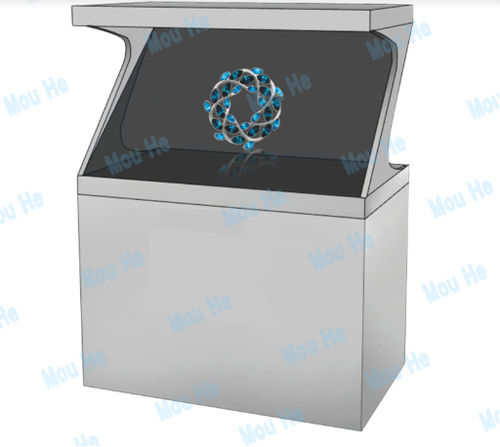 Sheet Metal 84inch 180 Degree Interactive Single-sided Hologram Display