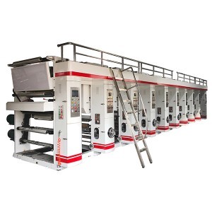 8 Colors 10 Group (2 Unit Can Printing Back Side) Rotogravure Printer