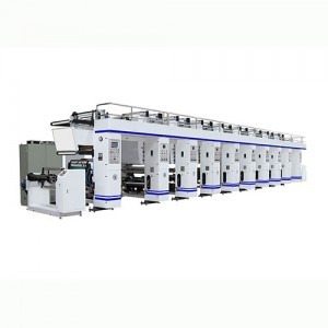 8 Colors 10 Group (2 Unit Can Printing Back Side) Rotogravure Printer