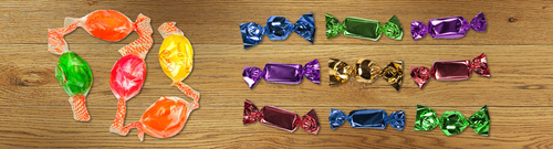 Polyester Twist Films - Multi Color, 1220-1550 mm | Soft, High Transparency, Moisture & Oil Resistance, Eco-Friendly, Non-Toxic