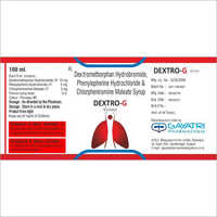 तरल 100 मिलीलीटर डेक्सट्रोमेथोरफ़ान हाइड्रोब्रोमाइड फेनिलफेरिन हाइड्रोक्लोराइड और क्लोरफेनिरामाइन मालेटे सिरप