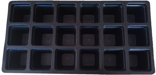 Seedling Tray, Nursery Protray, Germination Tray, Pro Tray to Grow Banana seedlings 18 Cavity Pack of 10