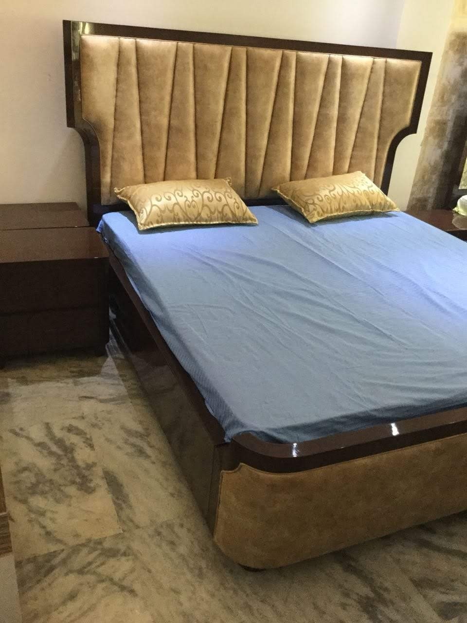 Hotel Room Furniture - Wood Material, Custom Size, Brown Color | Multipurpose Design With Built-in Storage, Mirror Almirah, Waterproof Finish