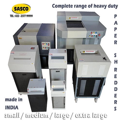 Paper Shredder Machine - 415v, 350 Kg, 1635x800x800 Mm | High Power Motor, Rust Resistant, 275l Bin Capacity, Shreds Paper & Credit Cards