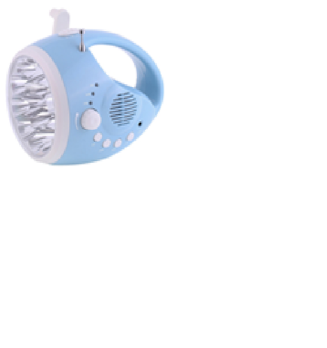 Crank Dynamo Flashlight Radio Xln 702