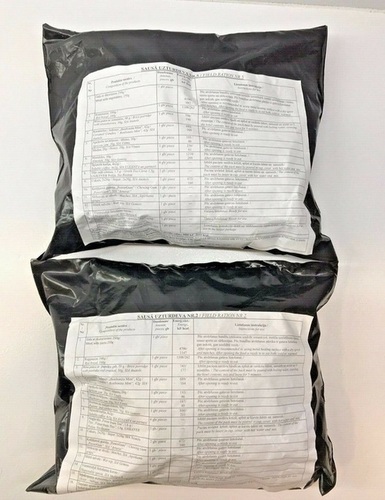 Latvia Mre Army Ration Pack Military Meals Ready To Eat Packaging: Bag