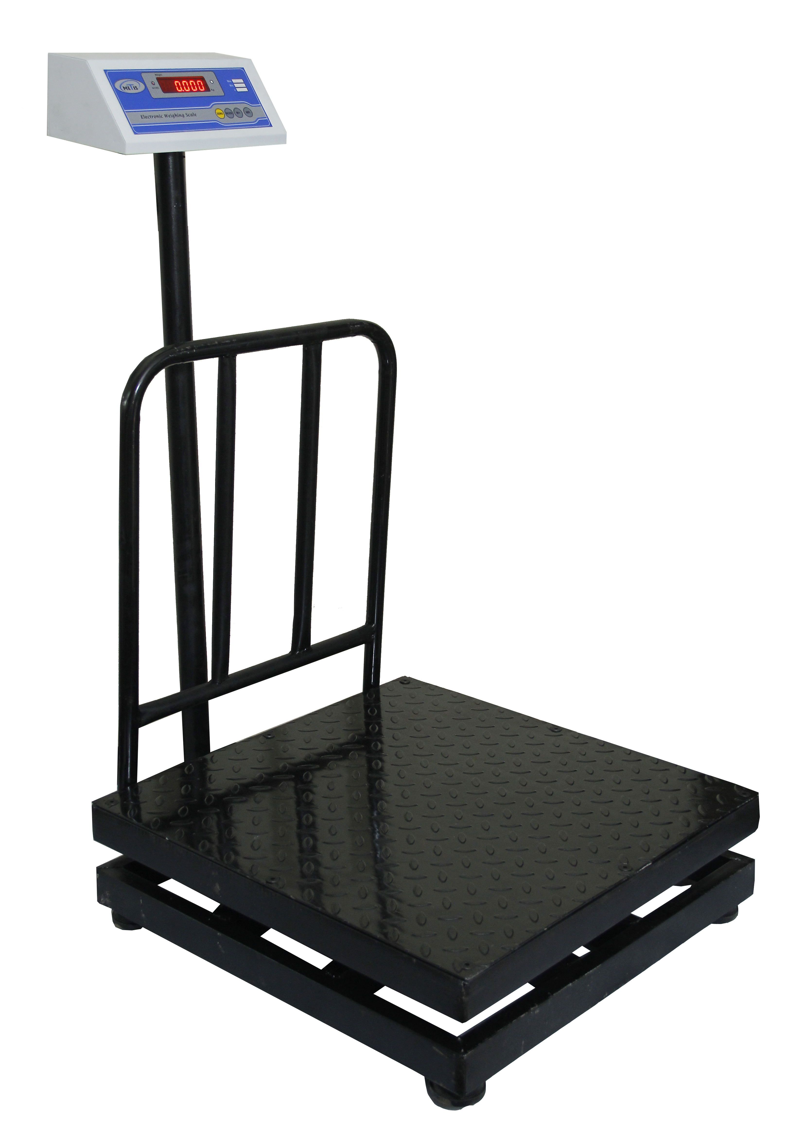 Platform Scale - Mild Steel, 750x750 Mm, 240 V, 500 Kg Capacity, Digital Display, 50 Gm Accuracy, Operating Temperature 0-50 °C