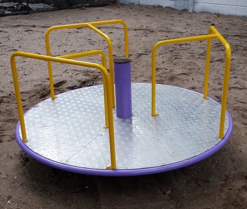 Merry Go Round - Iron Material, Suitable for Outdoor Play for 3 Children | Fun Game Equipment for Kids