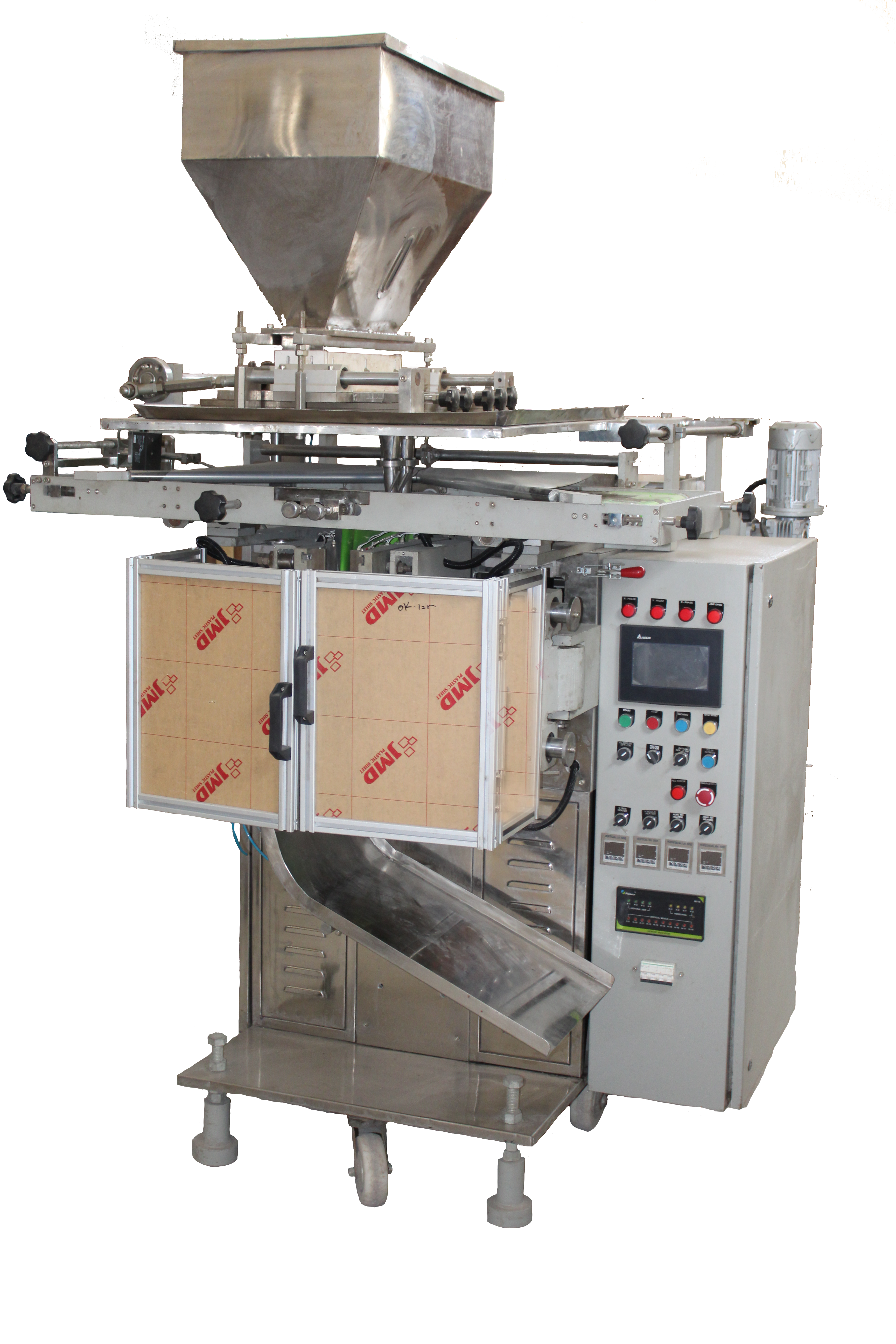 Multi-track Pouch Packaging Machine - 3 To 10 Track Options For Non-free Flow And Sticky Powders | Servo Auger Filling System, Automatic Vertical Form Fill Seal Functionality