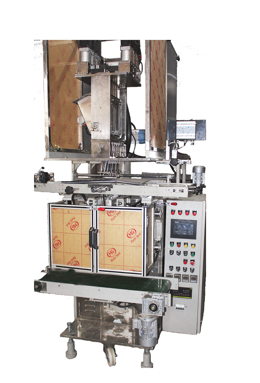 Multi-track Pouch Packaging Machine - 3 To 10 Track Options For Non-free Flow And Sticky Powders | Servo Auger Filling System, Automatic Vertical Form Fill Seal Functionality