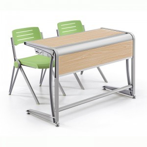 Green/White/Orange Ht-8102-2 Double Desk