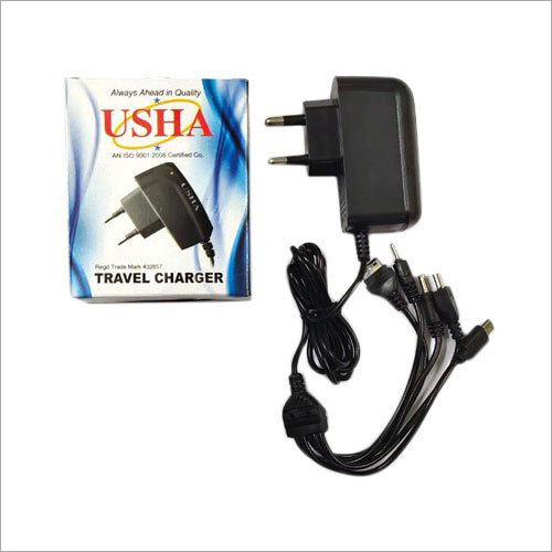 Usha Travel Mobile Charger Body Material: Plastic