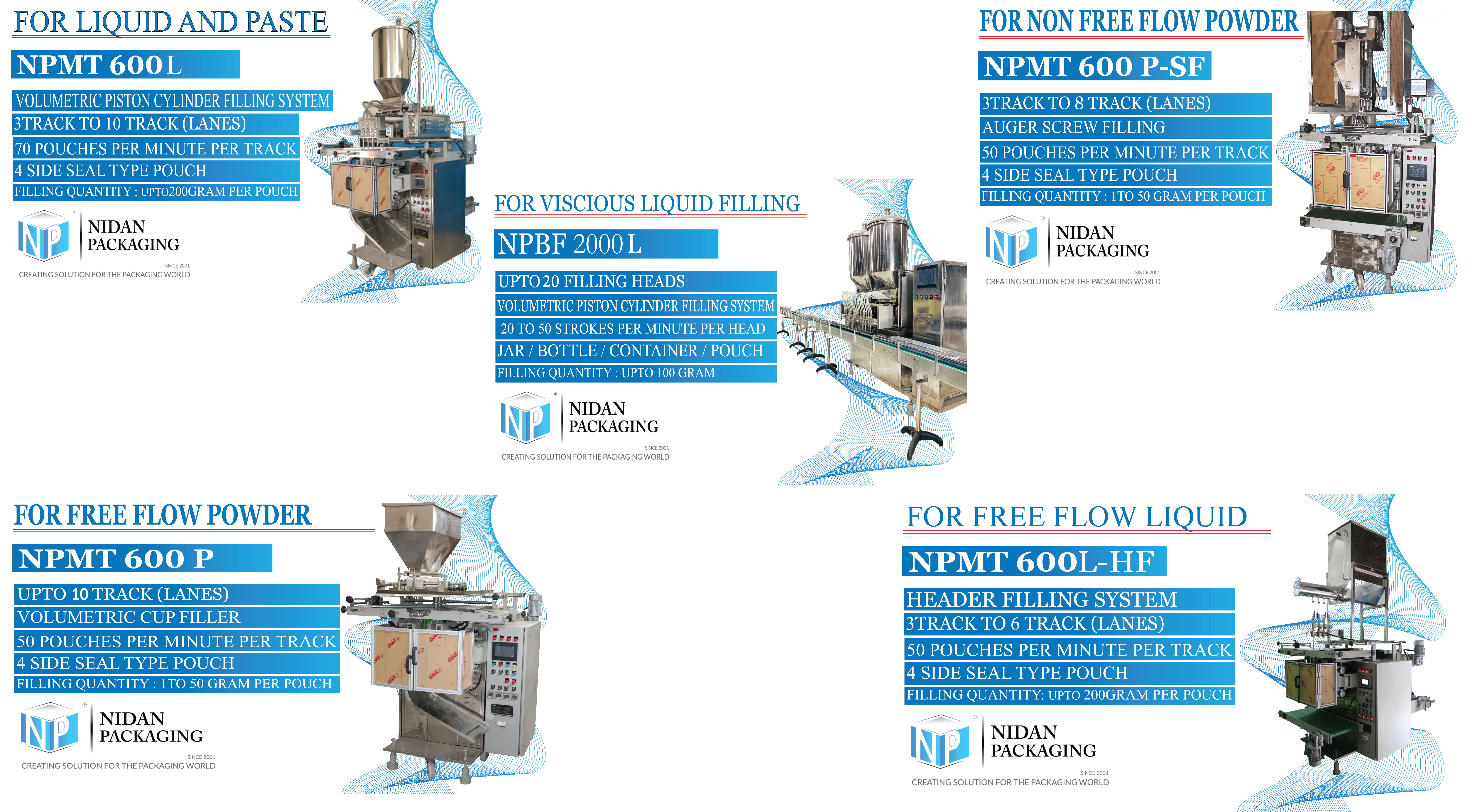 4 Track Packaging Machine - Automatic Grade: Automatic