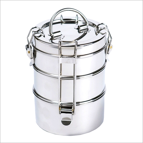 Stainless Steel Lunch Box - Stainless Steel, Custom Size, Polished Finish | Leak-Proof Design, Versatile for Snacks and Lunch, Easy to Clean, Multi-Use as Plate