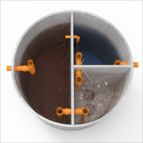 Domestic Sewage Treatment Plant - Plastic Material, 50 m3/Day Feed Flow Rate, 100 m3/Day Capacity | Semi-Automatic, Low Maintenance, Durable, Corrosion Resistant