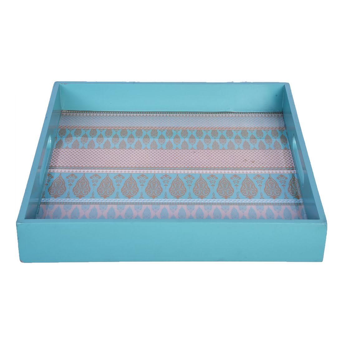 Blue Colour Serving Tray Length: 16 Inch (In)