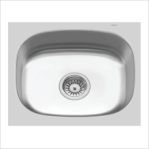 ग्रे सिंगल बाउल स्टेनलेस स्टील किचन सिंक