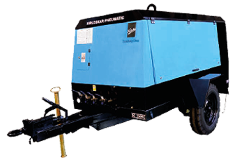 Lubricated Diesel Portable Air Compressor