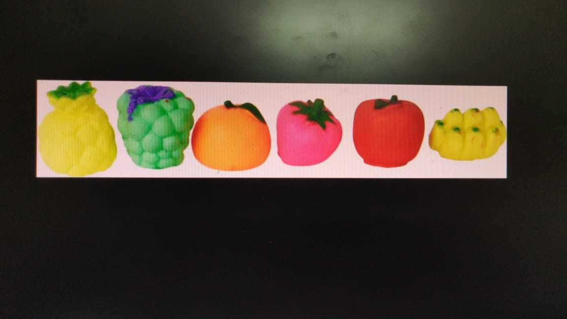 Squeezy Fruits - Pvc Material, 18x18 Cm, Colorful Fruit Shapes, Lightweight | Ideal Bath Toys For Infants 3 To 24 Months, 6 Pcs Pack