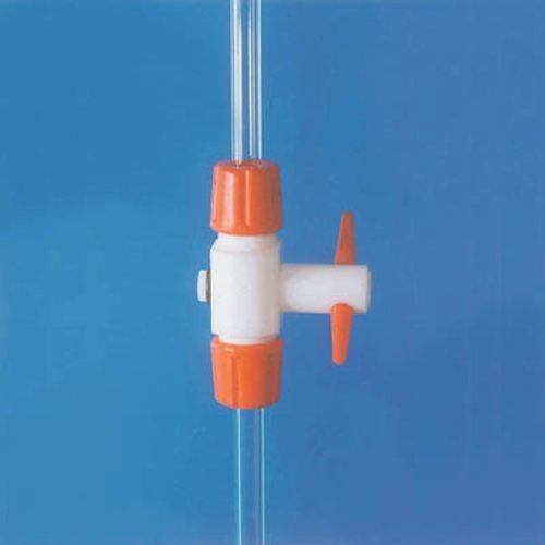 Stopcock For Aspirator, Glass, 4mm Bore, Plain - Glass Material, 4mm Bore Size | New Condition, Plain Design