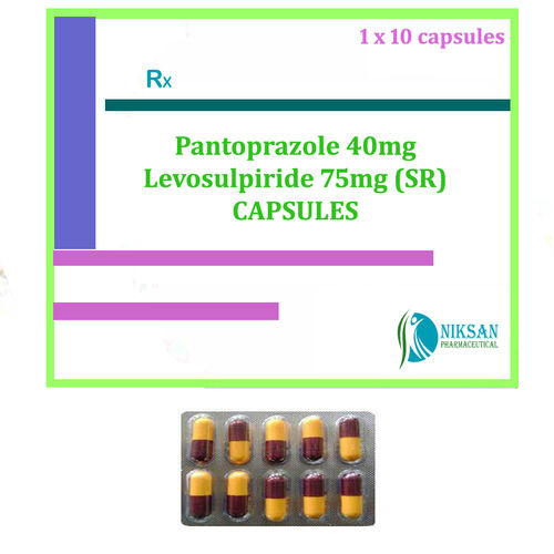 पैंटोप्राज़ोल 40mg लेवोसल्पीराइड 75mg (Sr) कैप्सूल सामान्य दवाएं