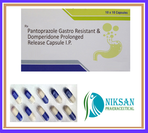 पैंटोप्राज़ोल डोमपरिडोन प्रोलोगेड रिलीज़ कैप्सूल सामान्य दवाएं