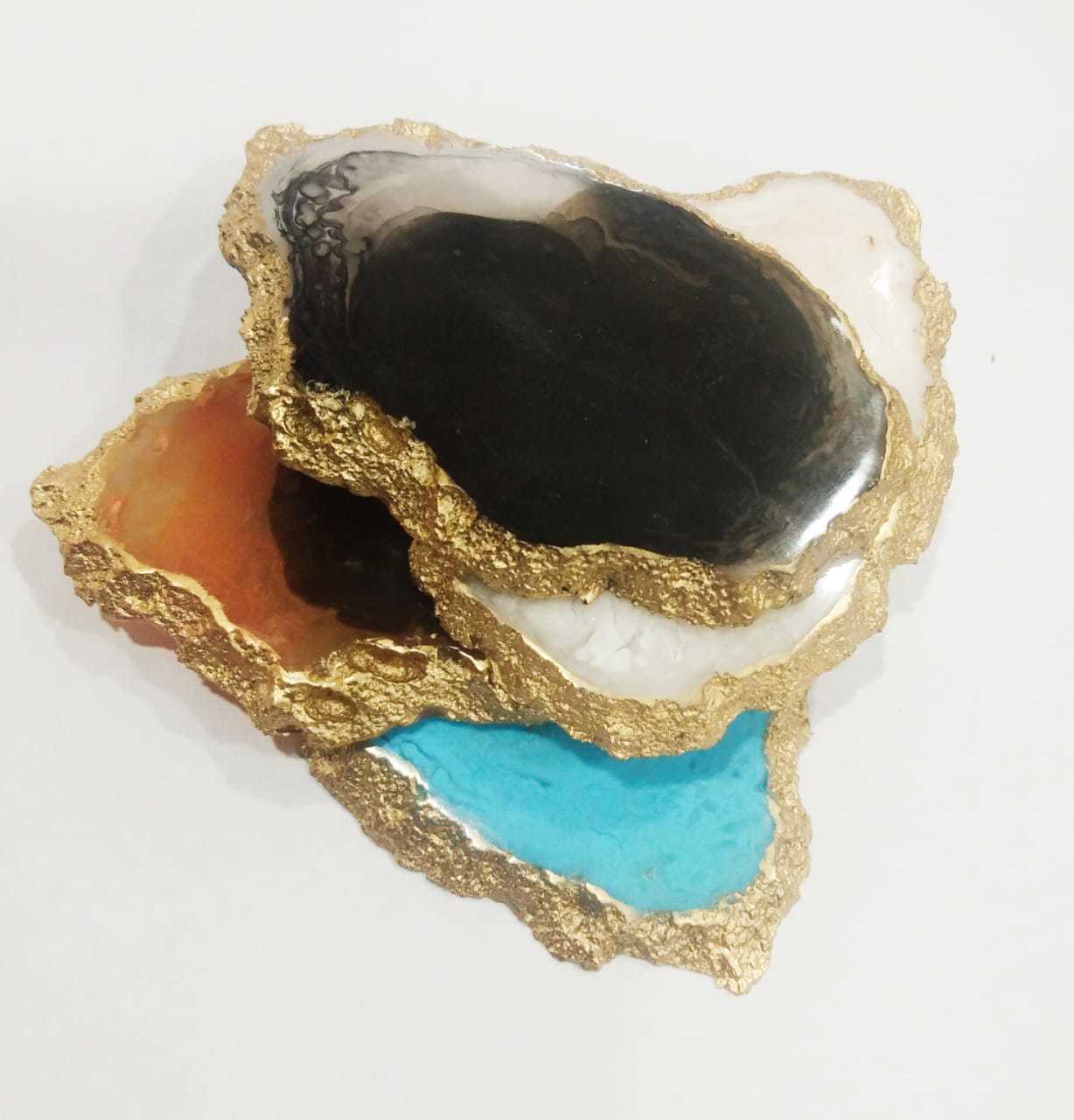 Agate Epoxy Coaster Application: Floor