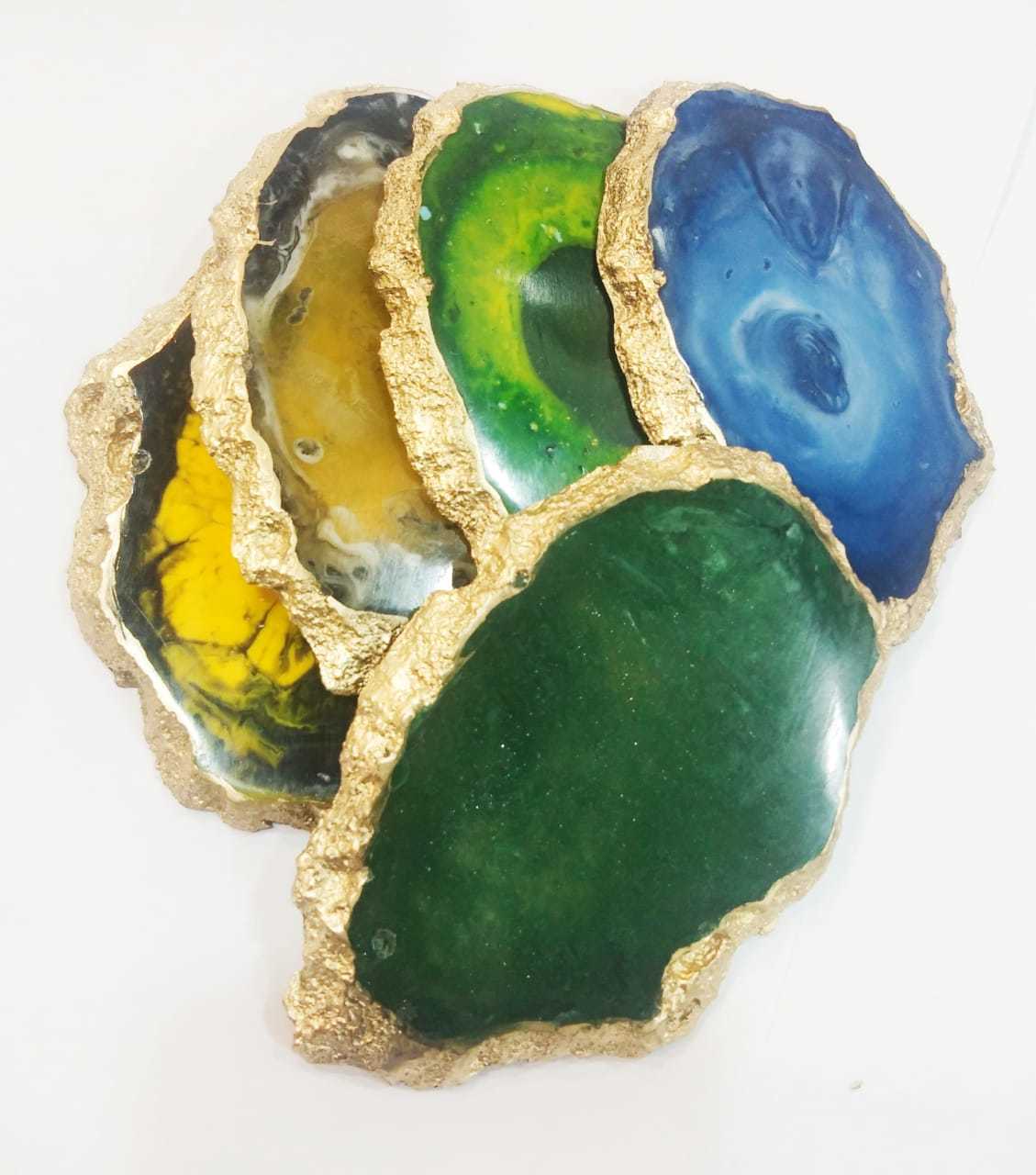 Agate Epoxy Coaster Application: Floor