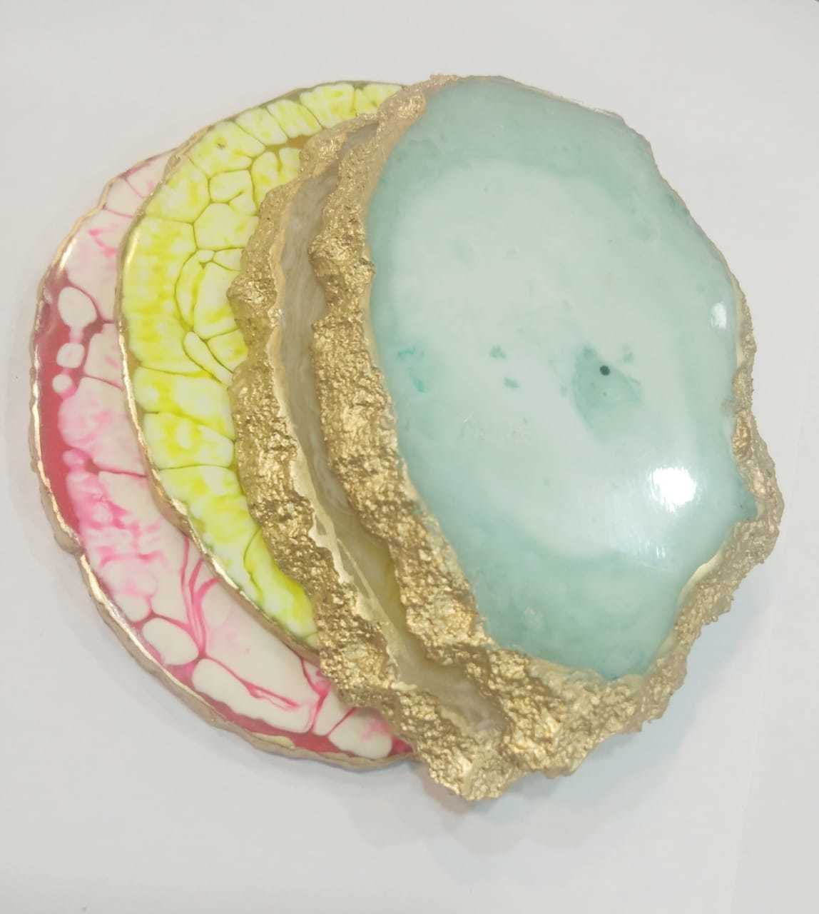 Agate Epoxy Coaster Application: Floor