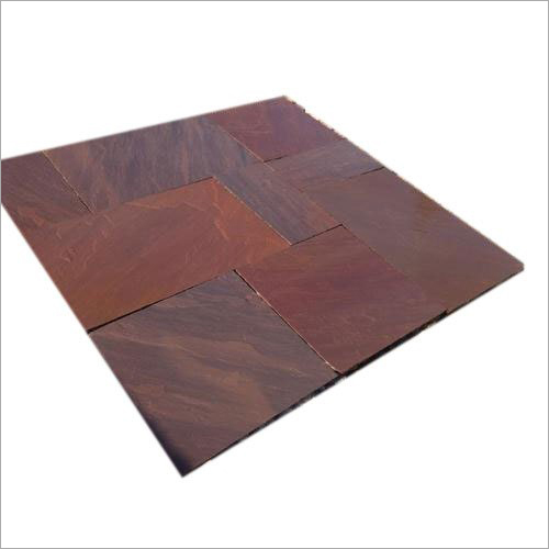 Autumn Brown Sandstone Paving - 12"x12" Natural Slab , Durable & Corrosion Resistant with Compressive Strength Up to 300 MPa, 20-30 mm Thickness