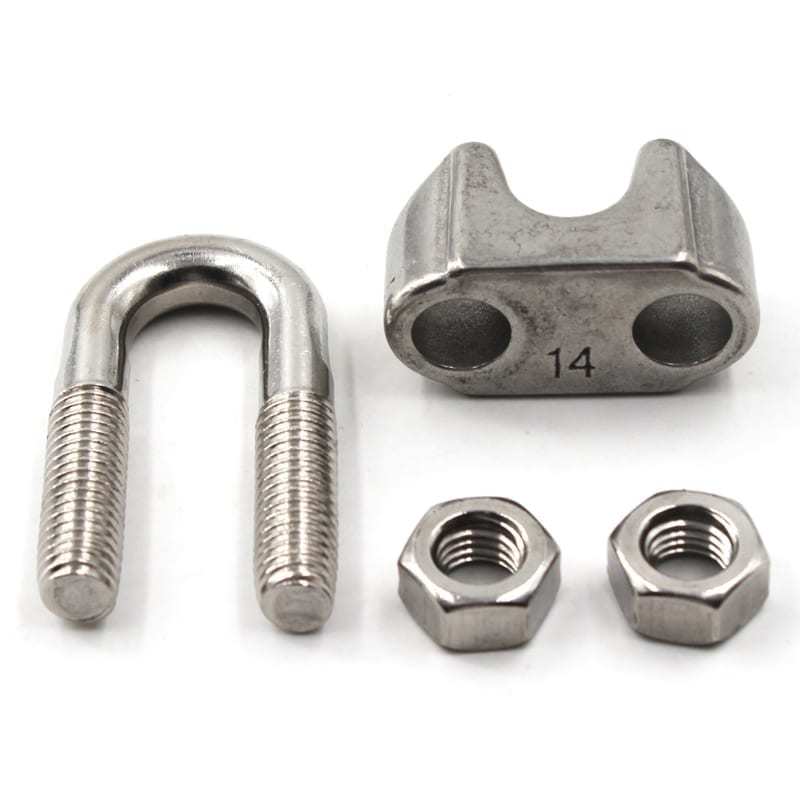 Stainless Steel Wire Rope Clamp Wire Rope Clip Clamp Wire Rope Loop Clamp