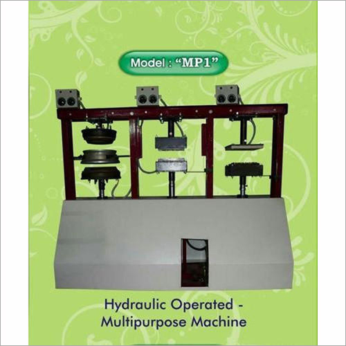 Low Noise Hydraulic Operated Multipurpose Areca Leaf Machine