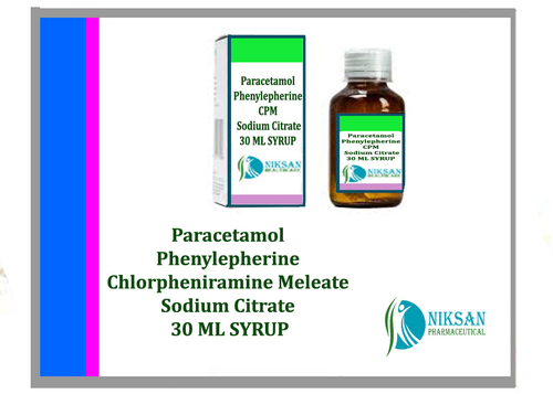 Paracetamol Phenylepherine Cpm Sodium Citrate Syrup General Medicines
