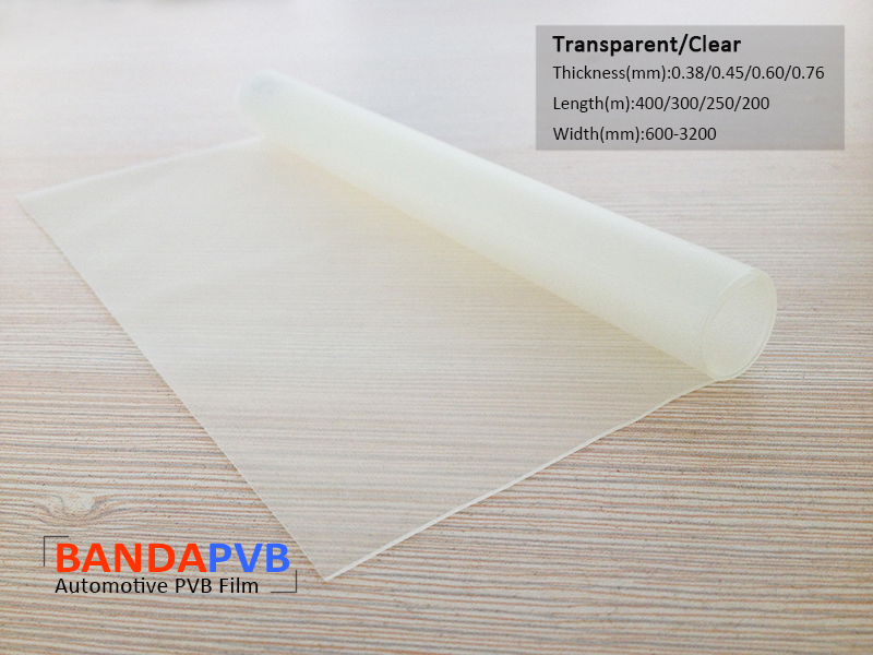 Automobile Pvb Interlayer Film - 0.38mm/0.45mm/0.76mm Thickness | Multi-color Options, Uv Protection, Enhanced Visual Clarity