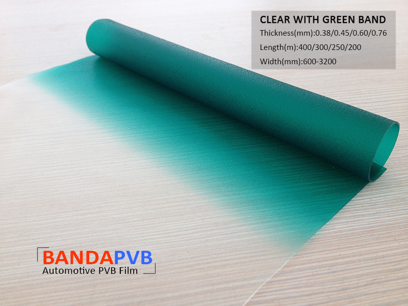 Automobile Pvb Interlayer Film - 0.38mm/0.45mm/0.76mm Thickness | Multi-color Options, Uv Protection, Enhanced Visual Clarity
