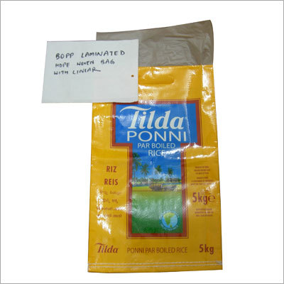 BOPP Laminated HDPE Woven Bag With Linear