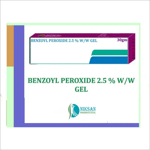 बेंज़ोयल पेरोक्साइड 2.5% W/w जेल सामान्य दवाएं