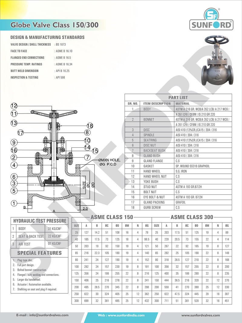 Globe Valve - Stainless Steel, 2-2 Inch, Grey | High Pressure, Hydraulic, Enhanced Durability, Compact Size