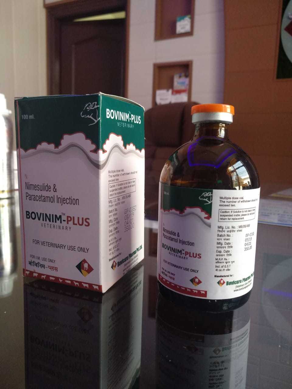 Nimesulide Paracetamol Injection (For Veterinary Use Only) Ingredients: Chemicals