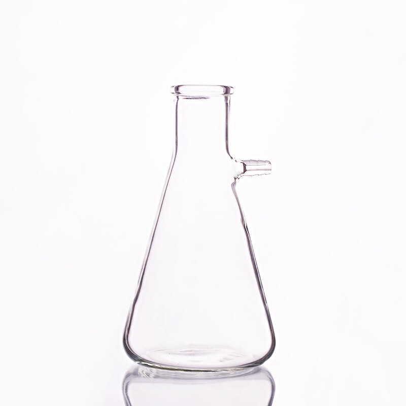 Flask, Filter, With Tubule At Side "C" - Glass Material, 100ml Size, Available In 250ml, 500ml, 1000ml Sizes | Lightweight And New Condition