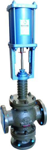 Blue And Dark Grey Three Way Control Valves
