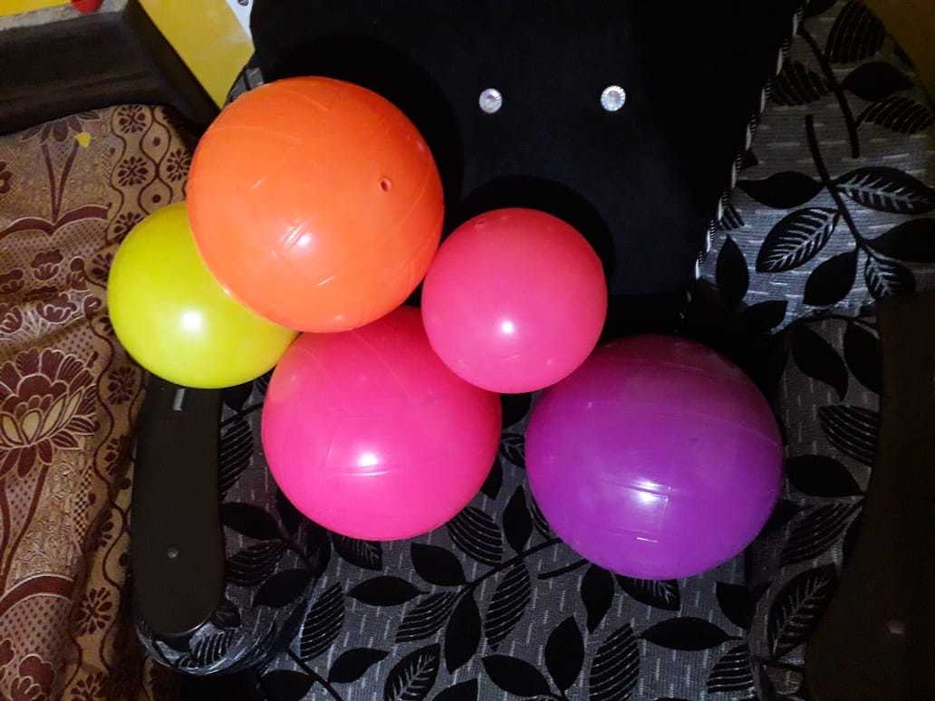 Balls - Pvc Material, Round Shape, Multicolor | Suitable For Ages 3+, Ideal For Personal And School Play Use