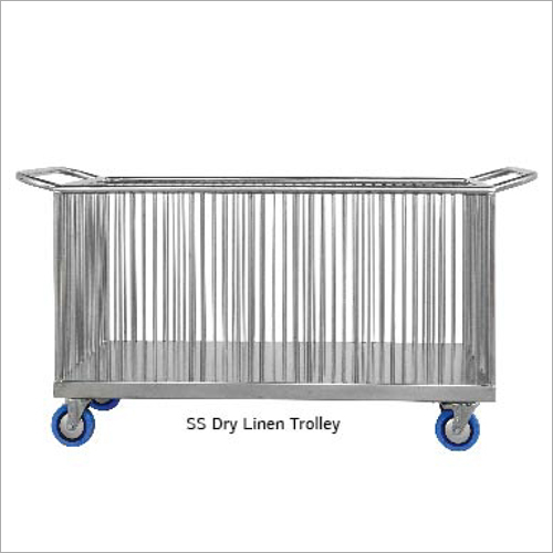 Stainless Steel Trolley - 36 X 24 X 27 Inches | 4 Swivel Wheels, Polished Finish, 2 Shelves