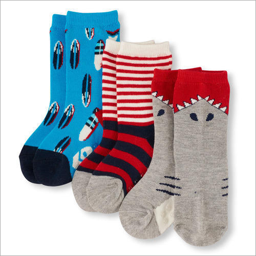 Available In Multicolour Printed Children Socks