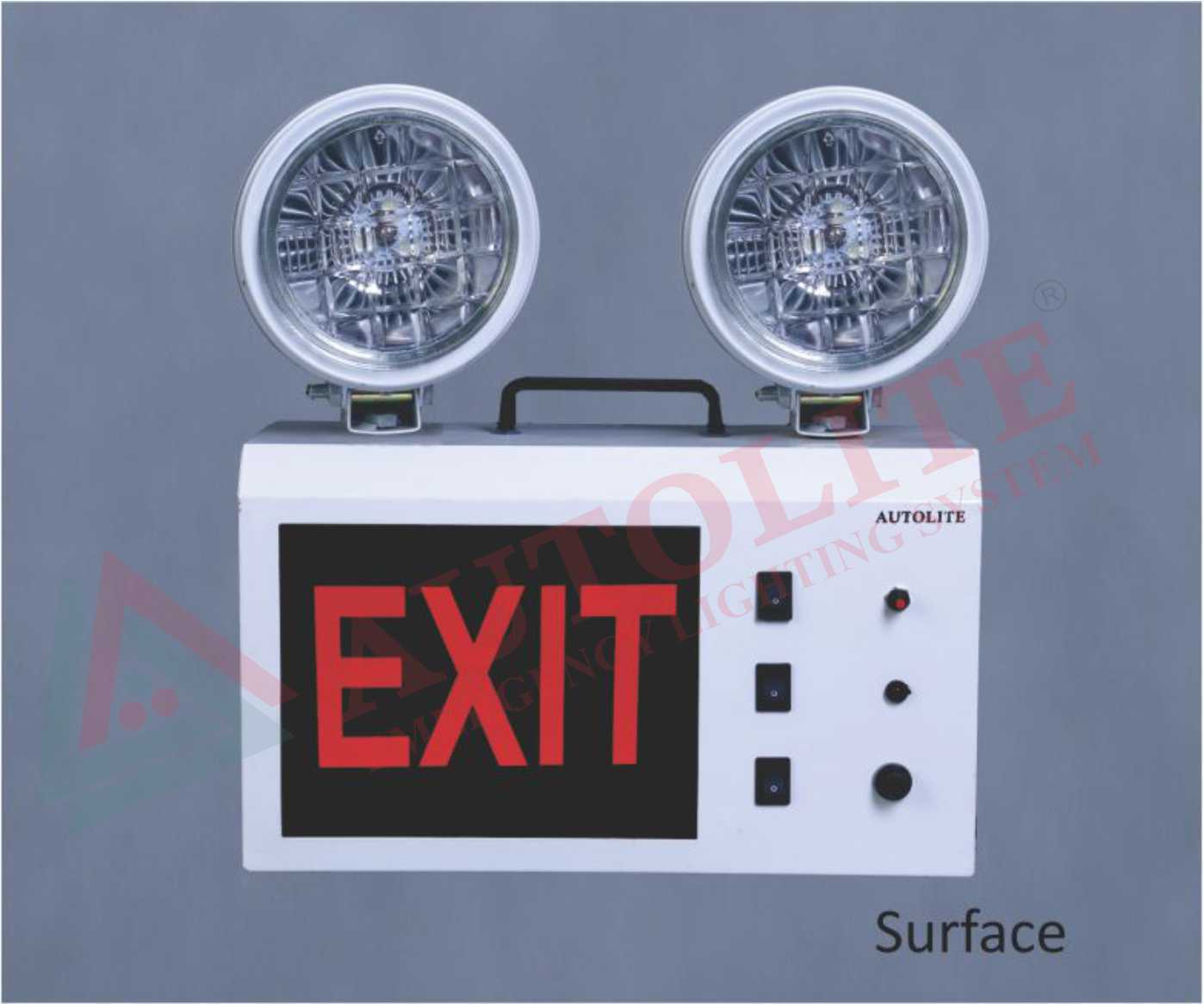 Emergency Light - Metal Sheet, 185x295mm, White | Ip20 Rated, Non-maintained Power Supply, 1-year Warranty, Portable Dome Design