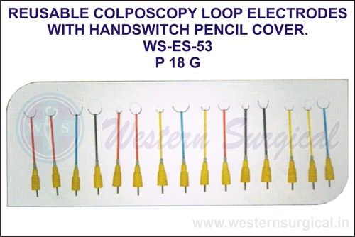 हैंडस्विच पेंसिल कवर के साथ पुन: प्रयोज्य कोल्पोस्कोपी लूप इलेक्ट्रोड