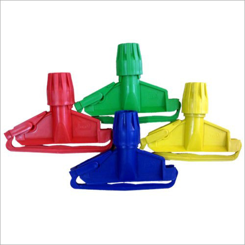 Plastic Floor Cleaning Wet Mop Clip - Plastic Material, Multi-Color Options (Red, Blue, Green, Yellow) | Durable, Lightweight, Unbreakable Design